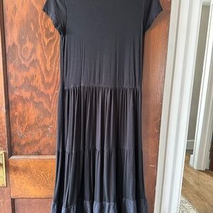 Black Tiered Maxi Dress